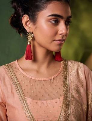Women Ethnic Motifs Embroidered Regular Kurta with Palazzos & With Dupatta 3