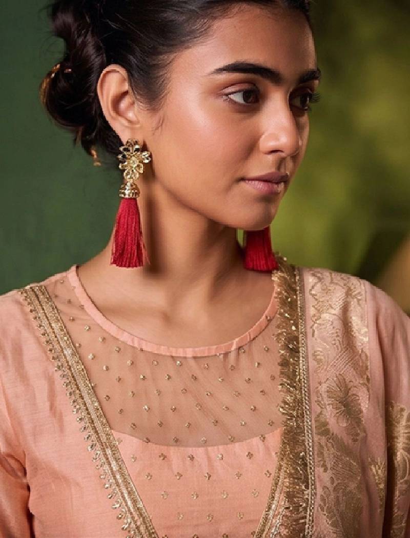 Women Ethnic Motifs Embroidered Regular Kurta with Palazzos & With Dupatta