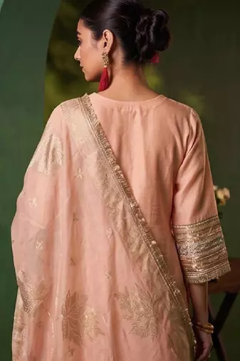 Women Ethnic Motifs Embroidered Regular Kurta with Palazzos & With Dupatta
