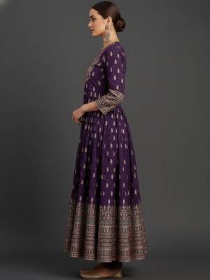 Women Ethnic Motifs Printed Panelled Kurta with Trousers & With Dupatta 6