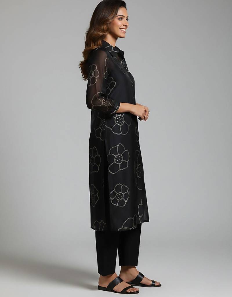 Women Bandhani Printed Kurta with Trousers