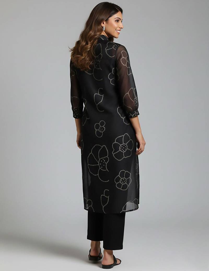 Women Bandhani Printed Kurta with Trousers