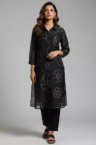 Women Bandhani Printed Kurta with Trousers