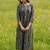 Cotton Striped Printed A Line Kurta With Trouser