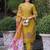 Floral Embroidered Thread Work  Cotton Straight Kurta With Trousers & Dupatta