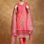 Floral Embroidered Thread Work  Cotton Kurta With Trousers & Dupatta