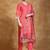 Floral Embroidered Thread Work  Cotton Kurta With Trousers & Dupatta