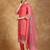 Floral Embroidered Thread Work  Cotton Kurta With Trousers & Dupatta