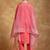 Floral Embroidered Thread Work  Cotton Kurta With Trousers & Dupatta