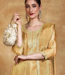 Women Floral Yoke Design Kurta with Trousers & Dupatta