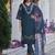 Floral Embroidered Thread Work  Cotton Straight Kurta With Trouser And Dupatta