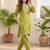 Women Regular Thread Work Kurta with Trousers