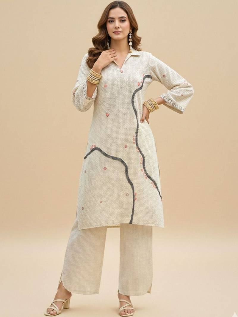 Women Printed Regular Kurta with Palazzos