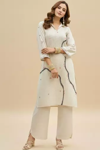 Women Printed Regular Kurta with Palazzos
