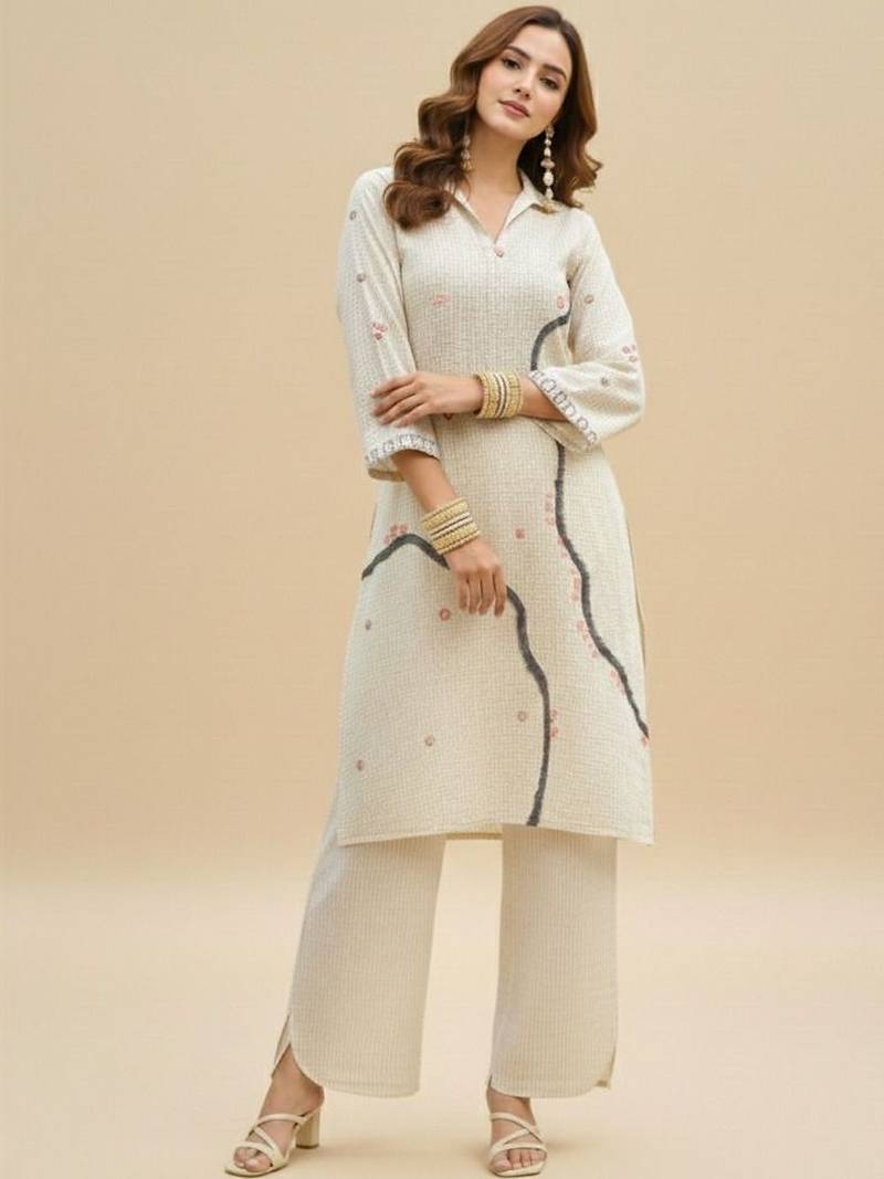 Women Printed Regular Kurta with Palazzos