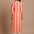 Women Striped Regular Kurta with Trousers