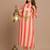 Women Striped Regular Kurta with Trousers