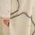 Off-White Kurta And Palazzo Set Featuring Textured Checks And Contemporary Abstract Embroidery