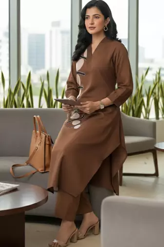 Women Regular Kurta with Trousers