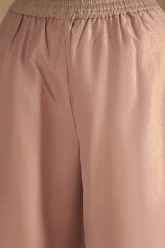 Women Solid Kurta with Palazzo & Dupatta