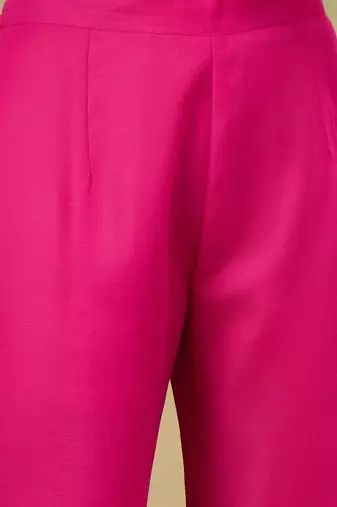 Women Solid Kurta with Trousers