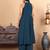 Women Ethnic Motifs Embroidered Panelled Thread Work Silk Georgette Kurta with Palazzos