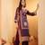 Ethnic Motifs Printed Gotta Patti Chanderi Silk Kurta With Trousers And Dupatta