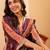 Ethnic Motifs Printed Gotta Patti Chanderi Silk Kurta With Trousers And Dupatta