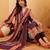 Ethnic Motifs Printed Gotta Patti Chanderi Silk Kurta With Trousers And Dupatta