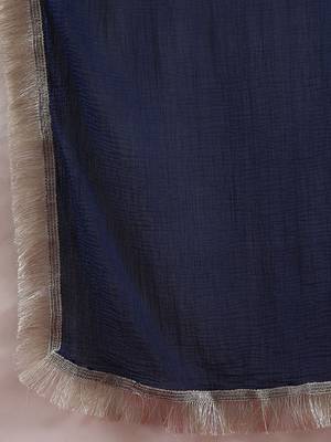 Women Ethnic Motifs Embroidered Kurta with Embroidered Trousers & With Dupatta 4