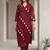 Women Printed Regular Kurta with Trousers