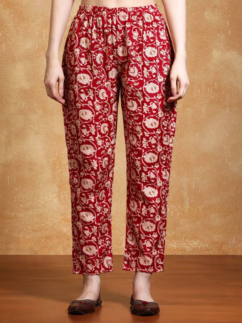 Women Floral Printed V Neck Kurta Set With Dupatta