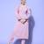 Women Regular Silk Crepe Kurta with Trousers