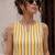 Women Striped Regular Kurta with Trousers