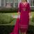 Floral Embroidered Thread Work Straight Kurta With Trousers And Dupatta