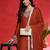 Women Embroidered Kurta with Trousers & Dupatta