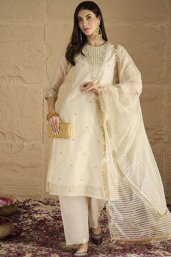 Women Ethnic Motifs Printed Kurta with Trousers & Dupatta