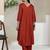 V-Neck A-Line Kurta With Trouser