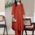V-Neck A-Line Kurta With Trouser