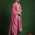 Floral Embroidered Round Neck A-Line Kurta With Trousers And Dupatta