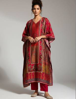 Women Ethnic Motifs Printed Regular Kurta with Trousers 1