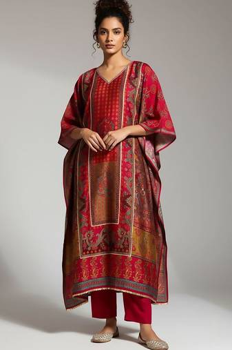 Women Ethnic Motifs Printed Regular Kurta with Trousers