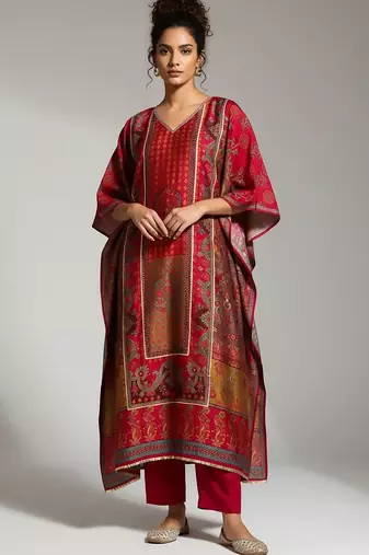 Women Ethnic Motifs Printed Regular Kurta with Trousers