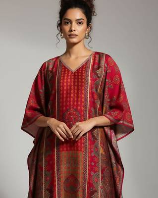 Women Ethnic Motifs Printed Regular Kurta with Trousers 6