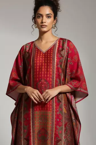 Women Ethnic Motifs Printed Regular Kurta with Trousers