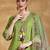 Women Floral Embroidered Thread Work  Cotton Kurta with Trousers & Dupatta