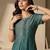Women Ombre Dyed Pleated Thread Work Kurta with Trousers