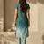 Women Ombre Dyed Pleated Thread Work Kurta with Trousers