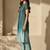 Women Ombre Dyed Pleated Thread Work Kurta with Trousers