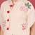 Off White Floral Embroidered Thread Work Kaftan Kurta with Trousers